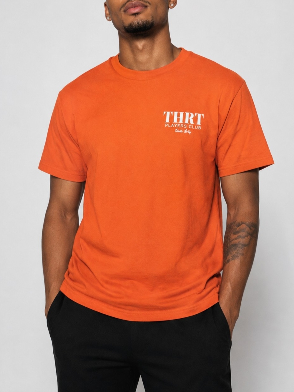 THRT Players Club Orange T-Shirt – Men’s Medium – Brand New